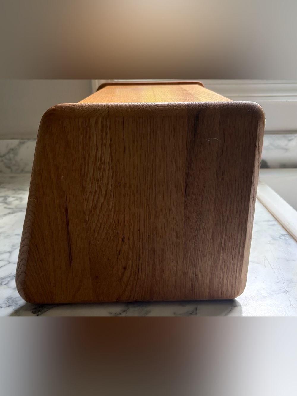 70's Cornwall Wooden Bread Box - Oak Finish - Picture 4 of 8